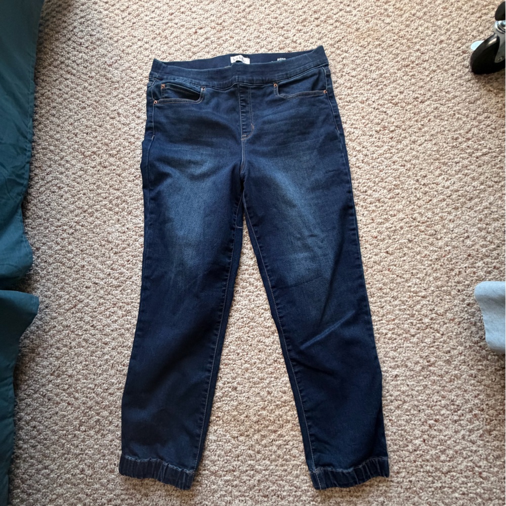 Soho Navy High Rise Joggers